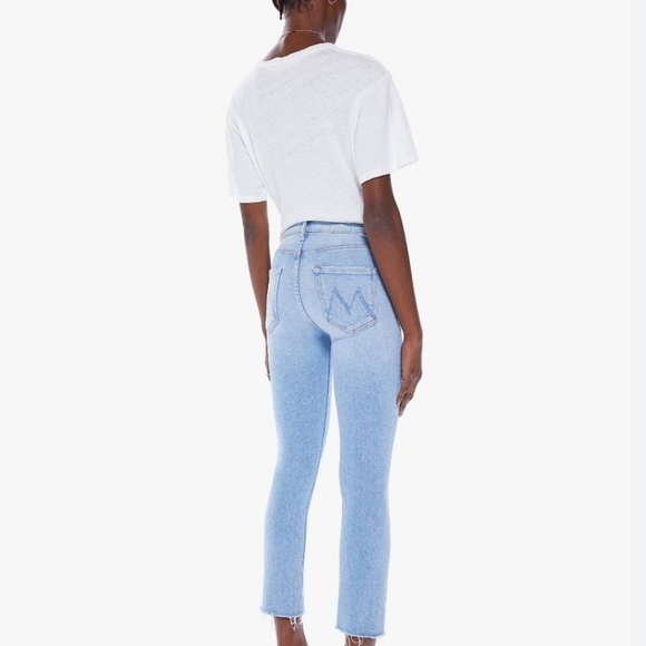 Mother The Mid Rise Dazzler Crop Fray Size 30 - Picture 2 of 9